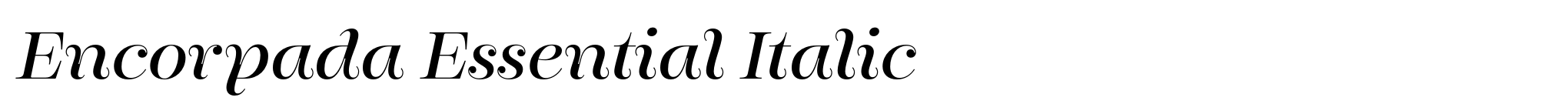 Encorpada Essential Italic image